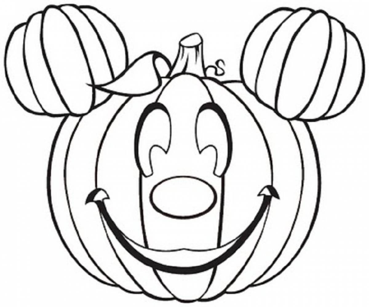 Pumpkin mickey mouse