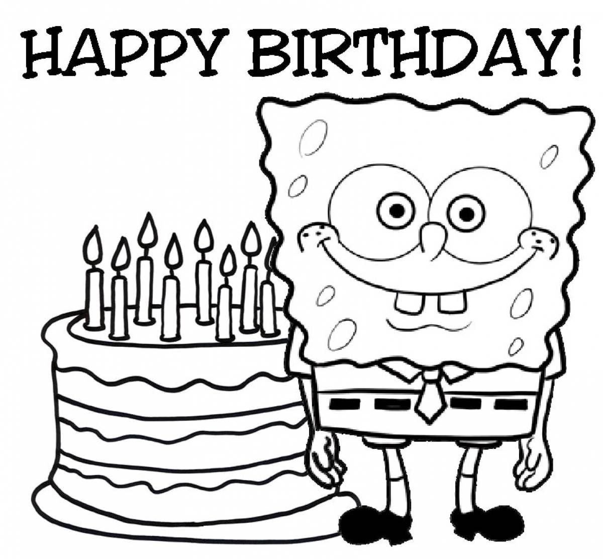 Happy birthday spongebob
