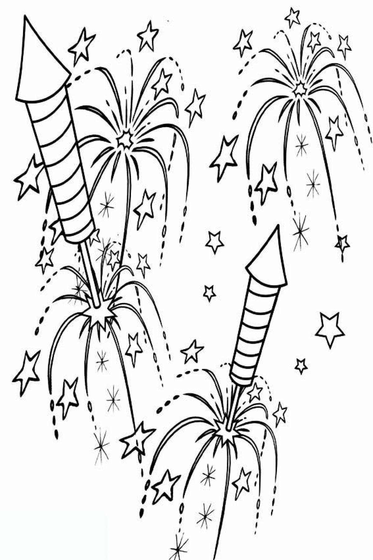 Salute coloring page