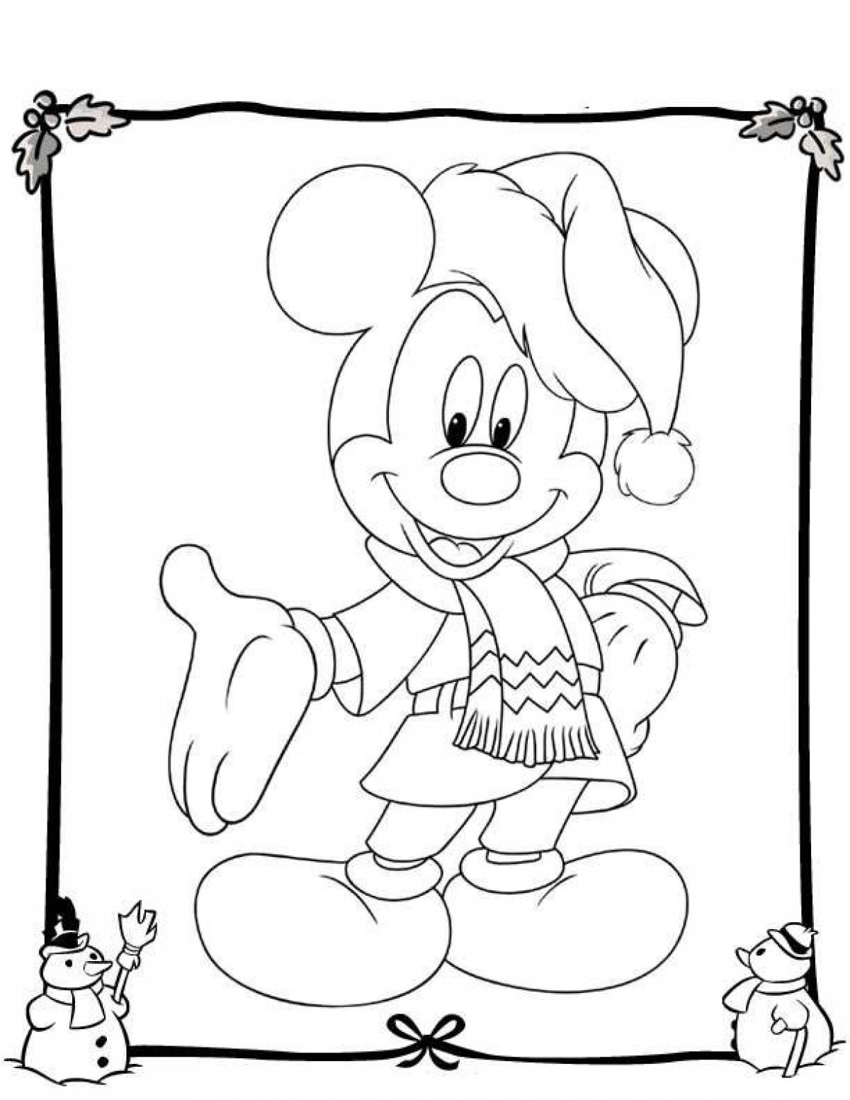 Disney new year coloring pages