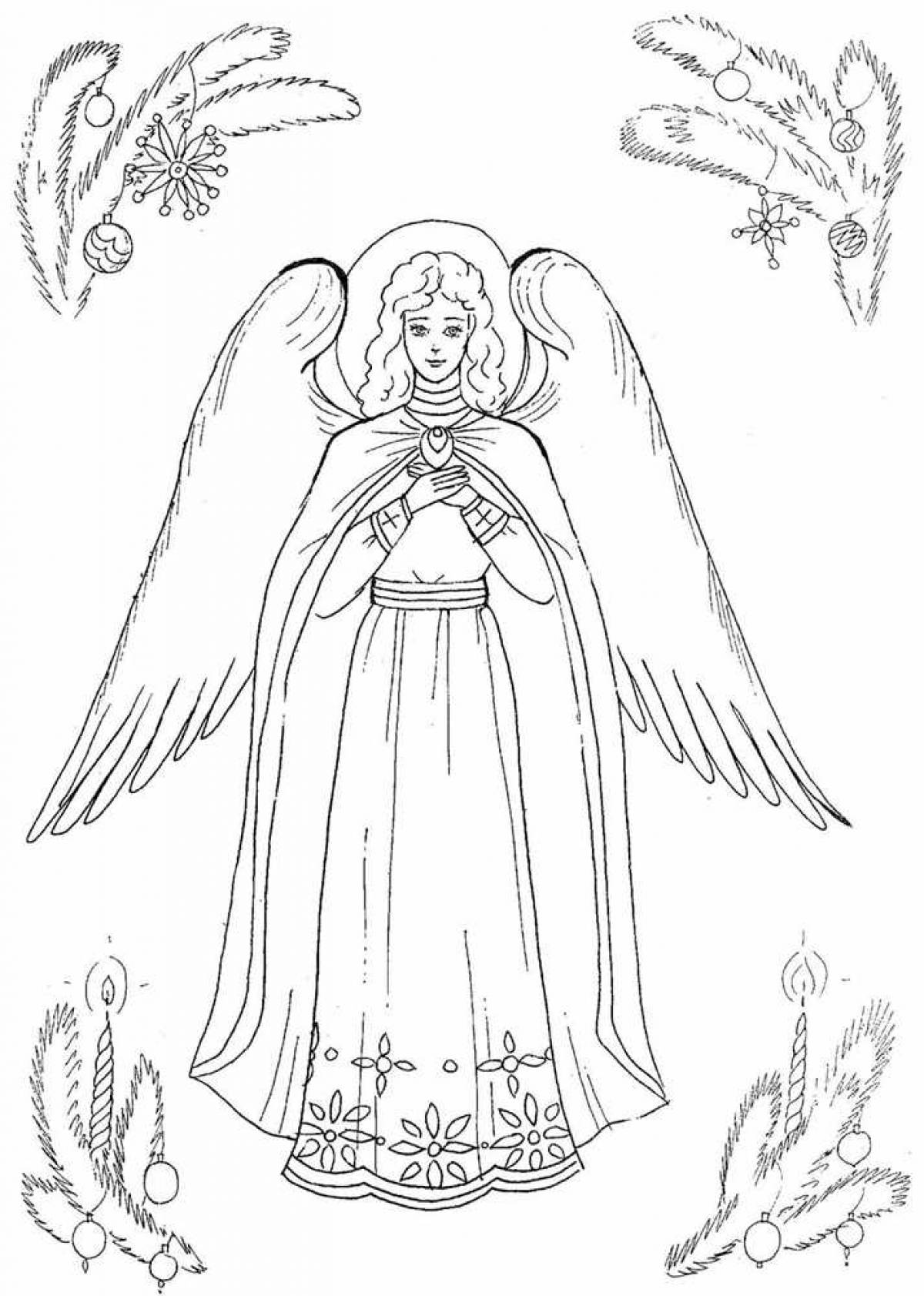 Angel with big wings