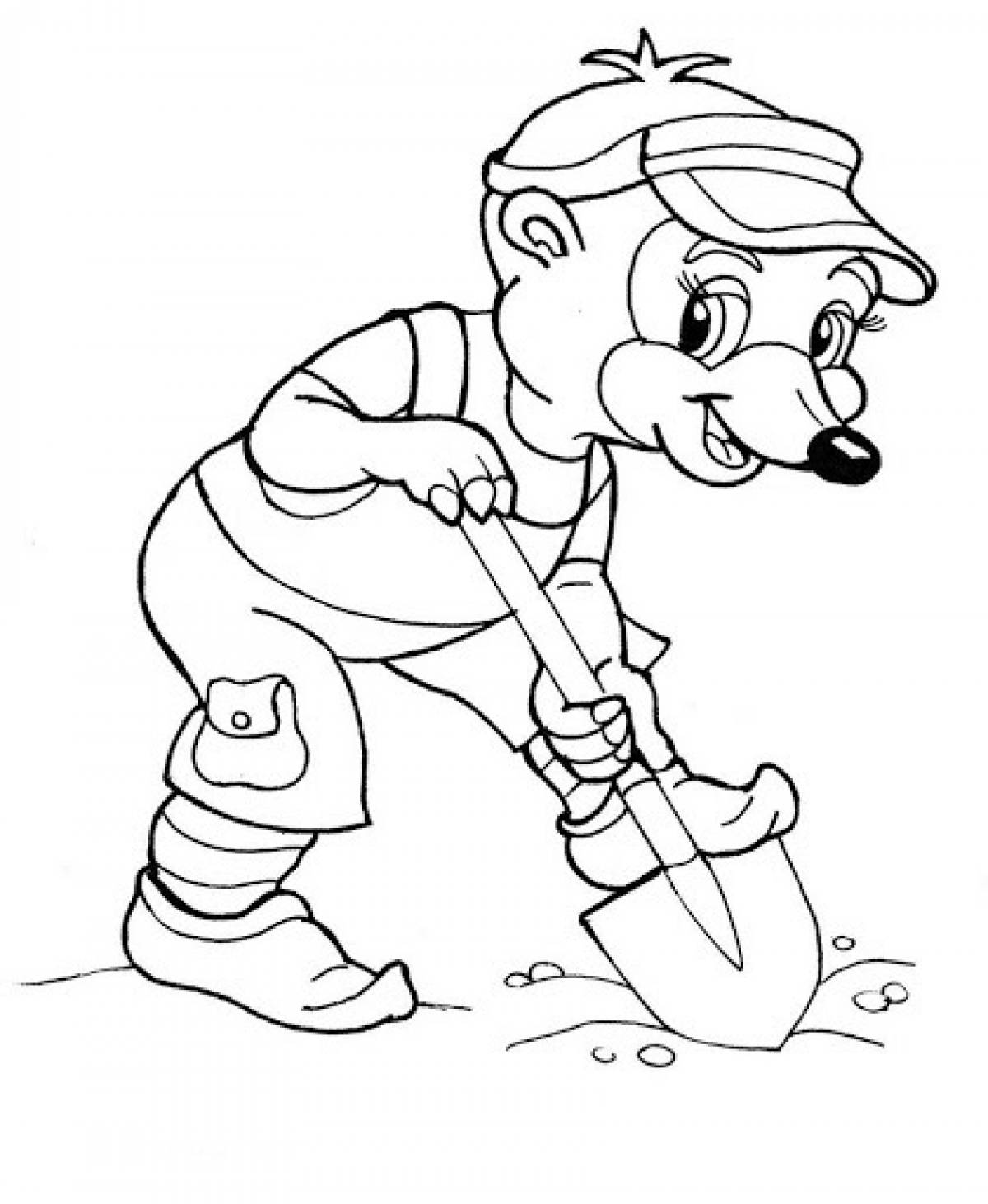 Photo Mole coloring pages