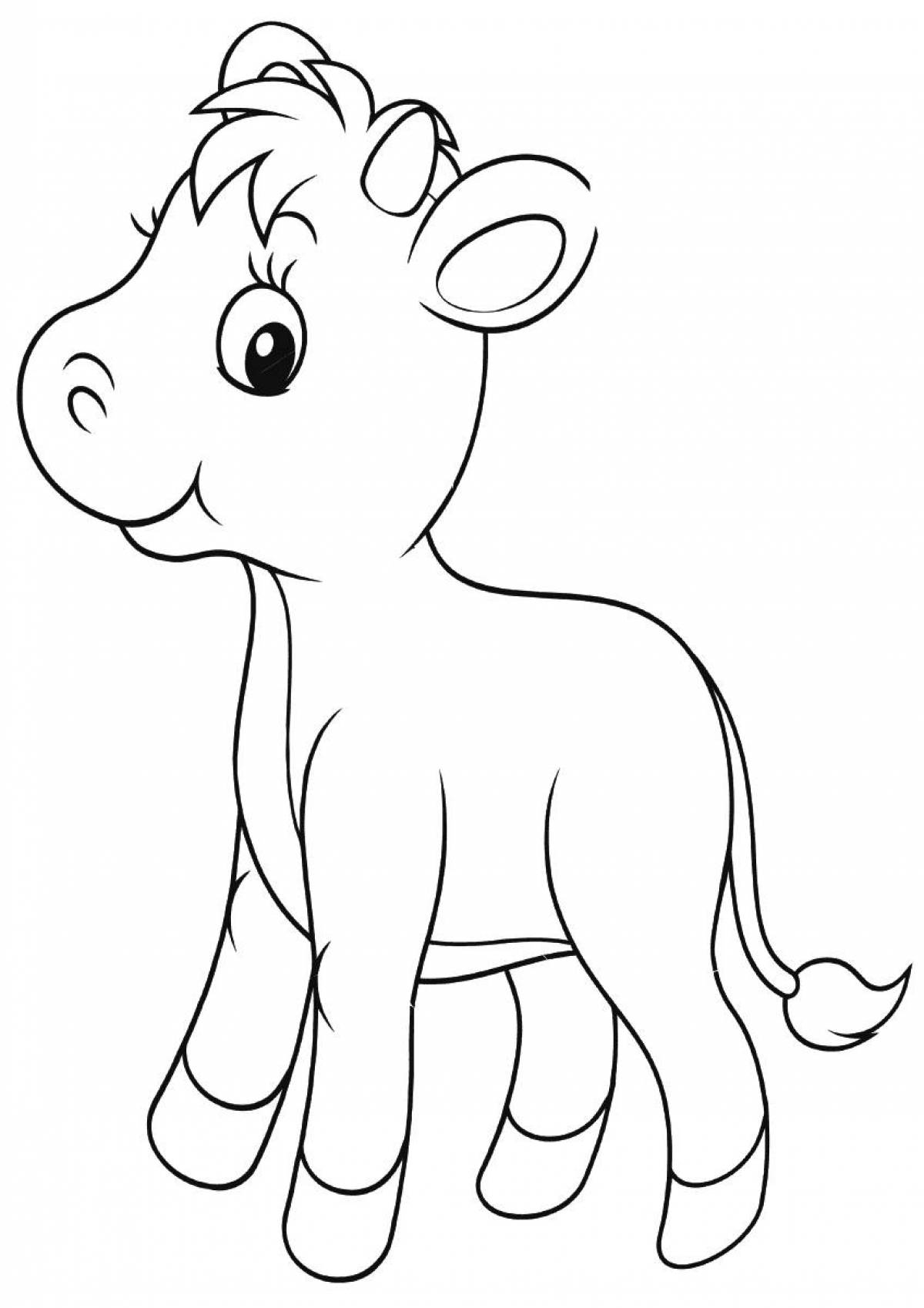 Рисунок теленок