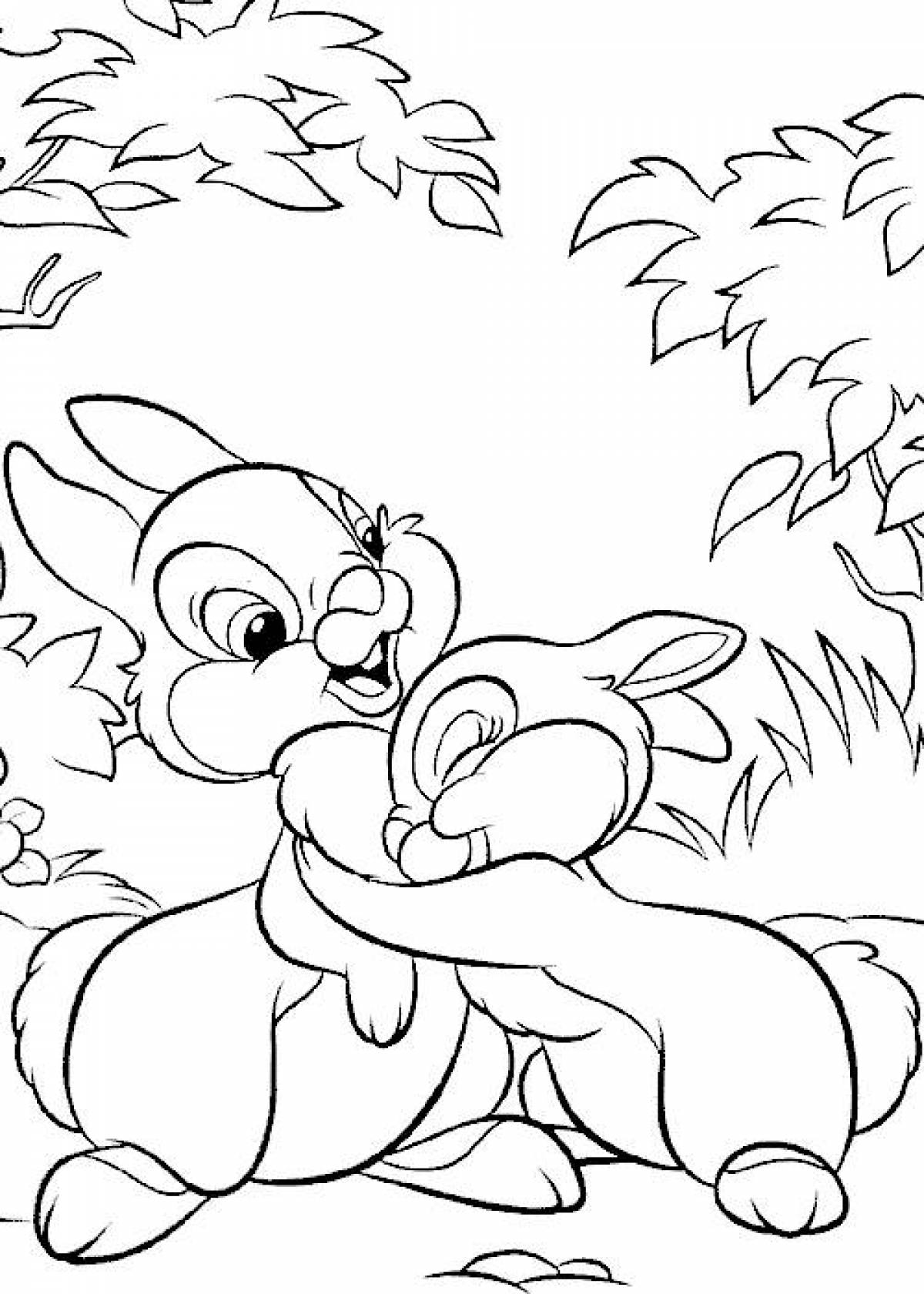 Hare coloring page