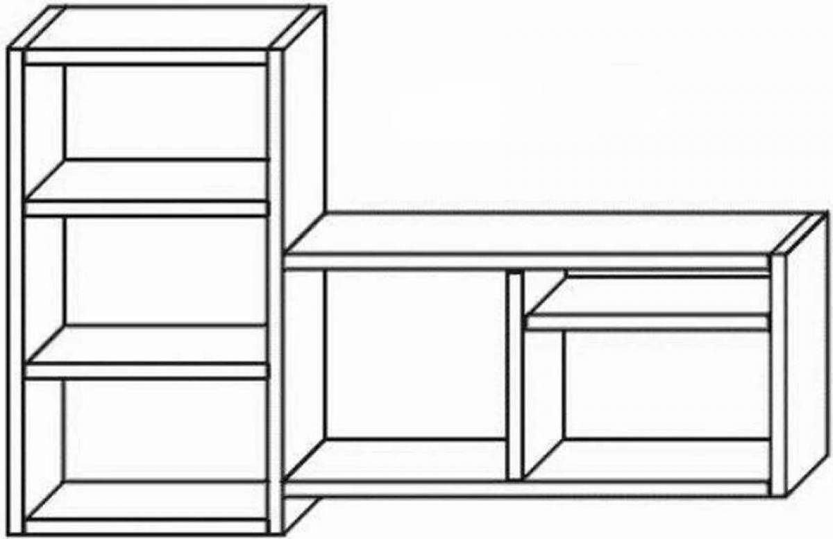 Как нарисовать полки