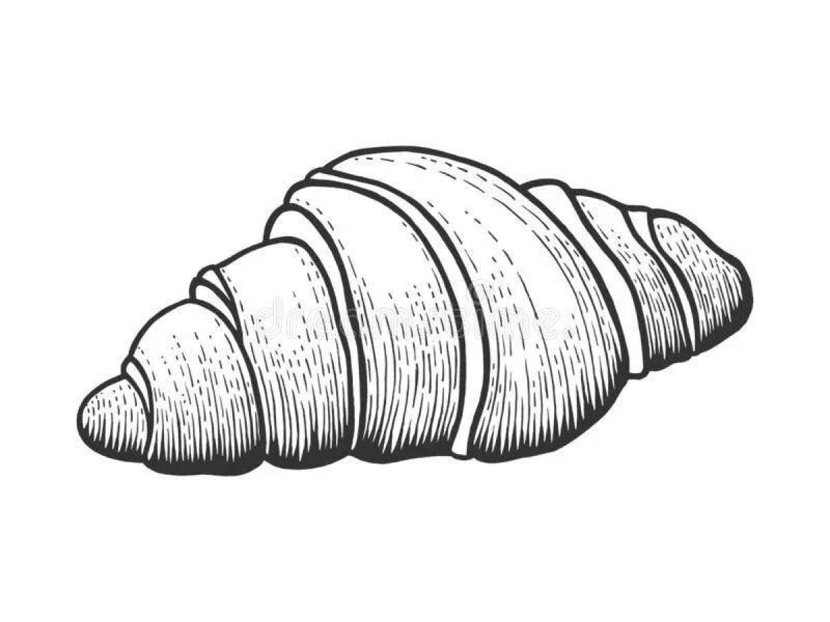 Круассан рисунок простой