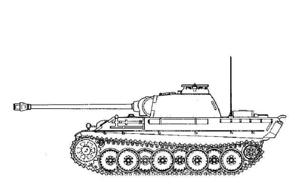 Пантера 2 танк рисунок