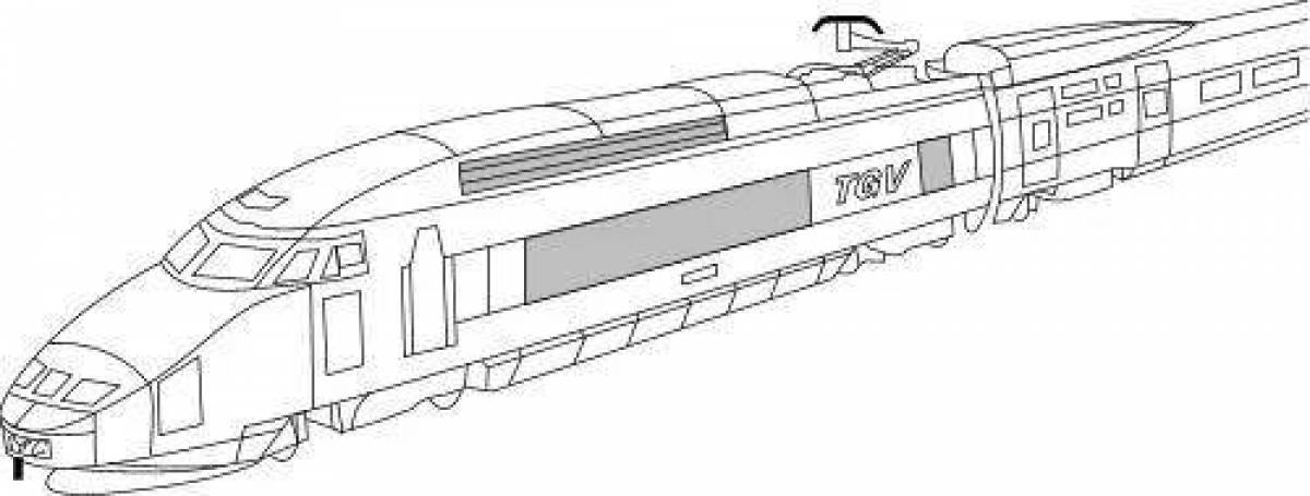 Картинки для раскраски поезда