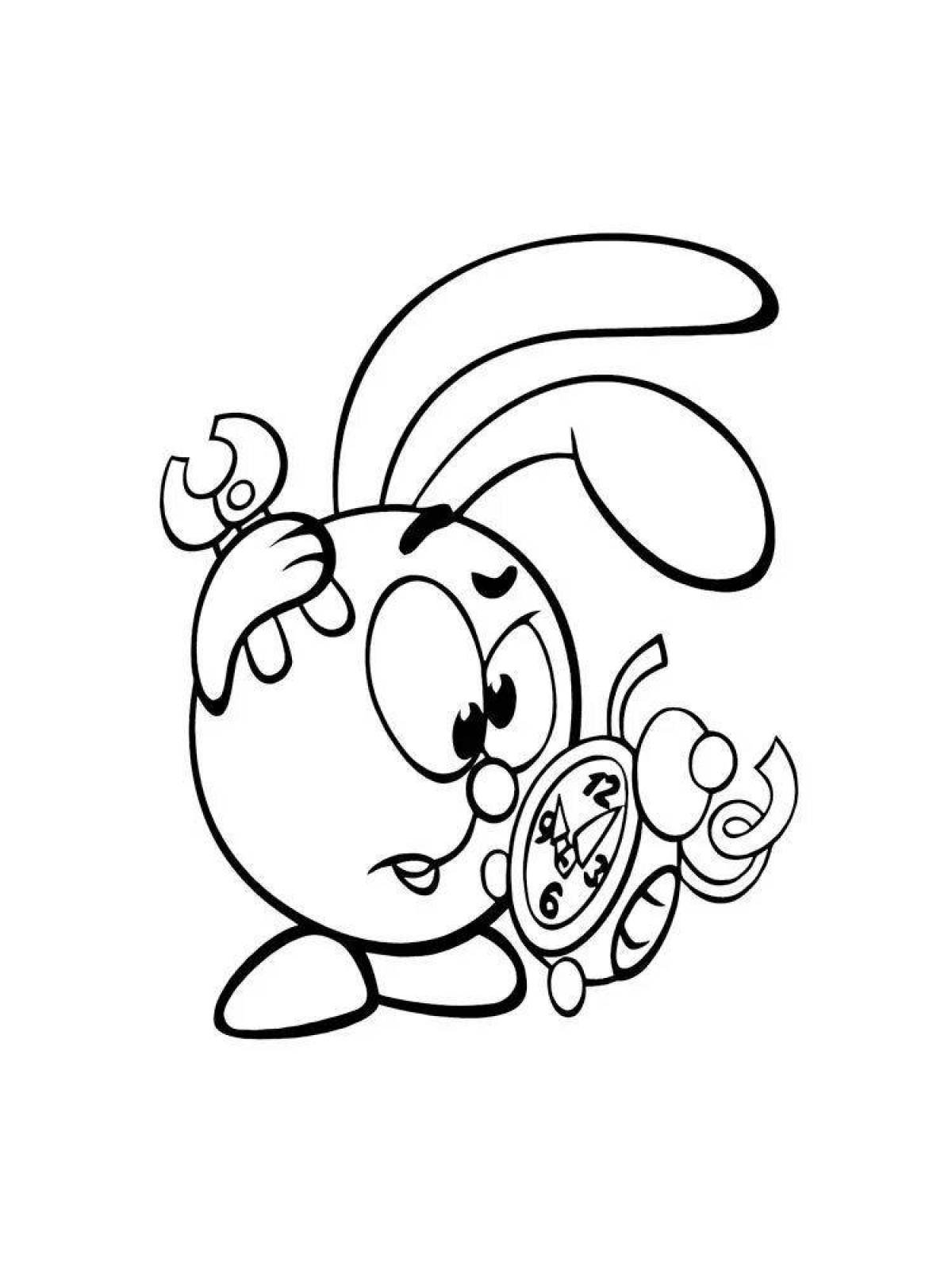 Color-zany crumbleing coloring page