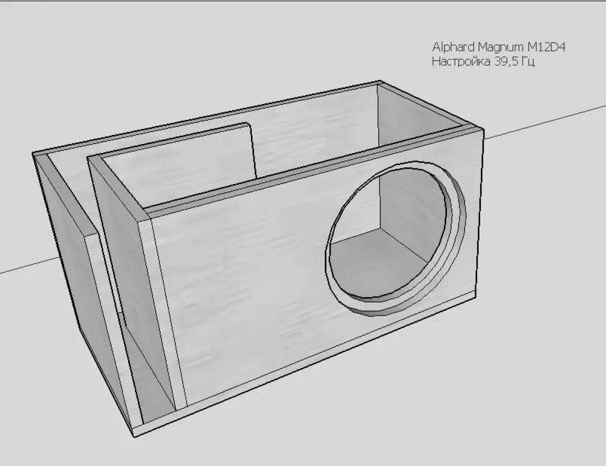 Coloring page with spectacular subwoofer