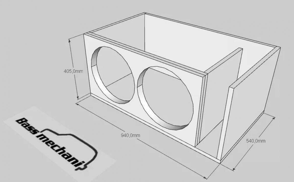 Amazing subwoofer coloring page