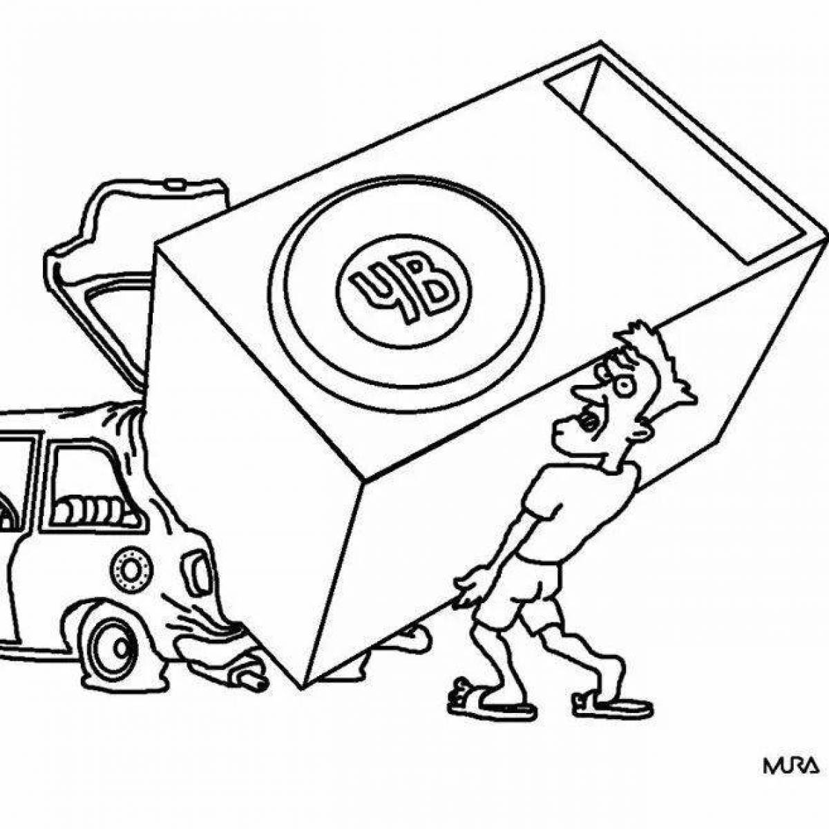 Coloring jovial subwoofer