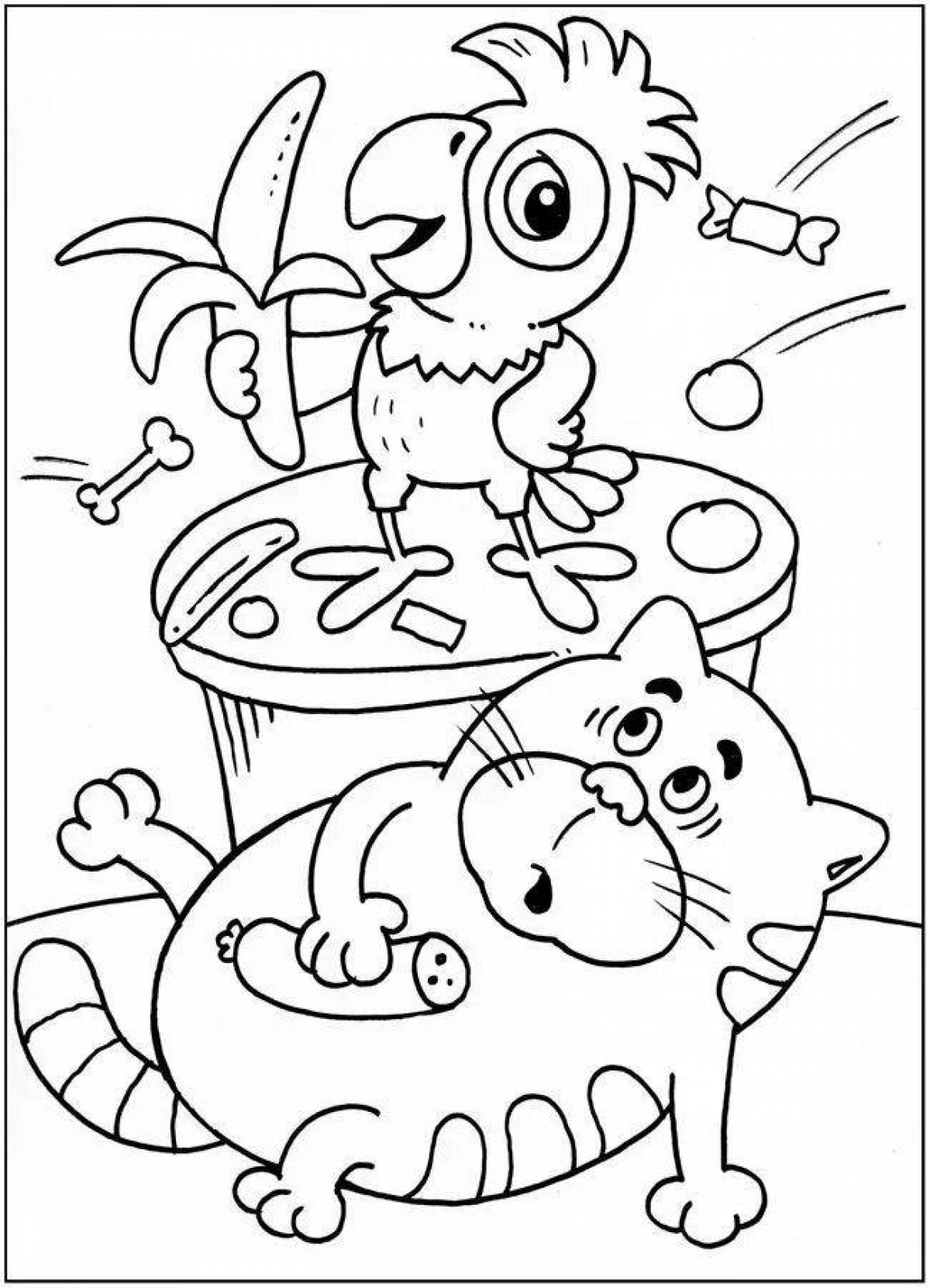 A selection of bright coloring pages