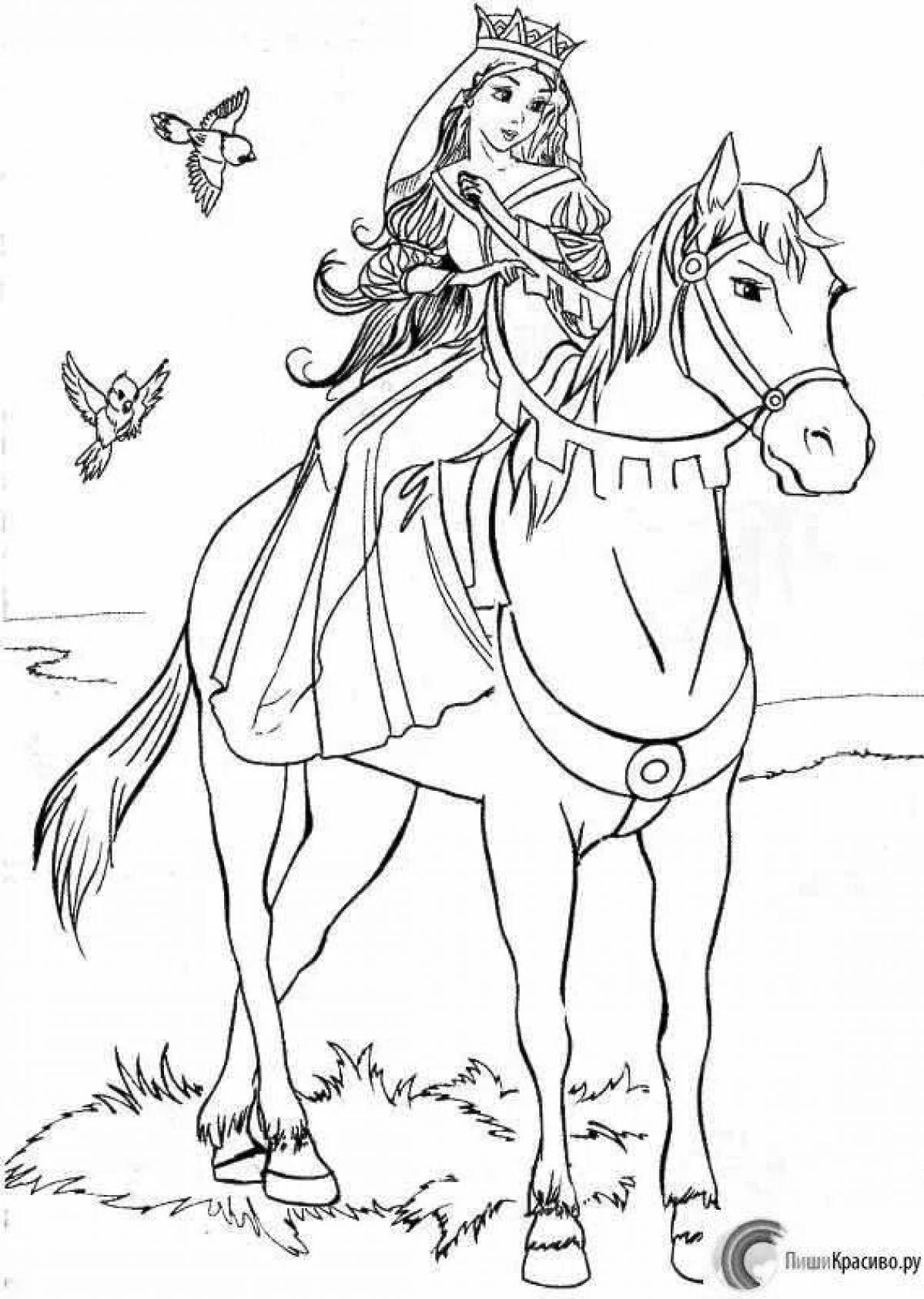 Charming tomyris coloring page
