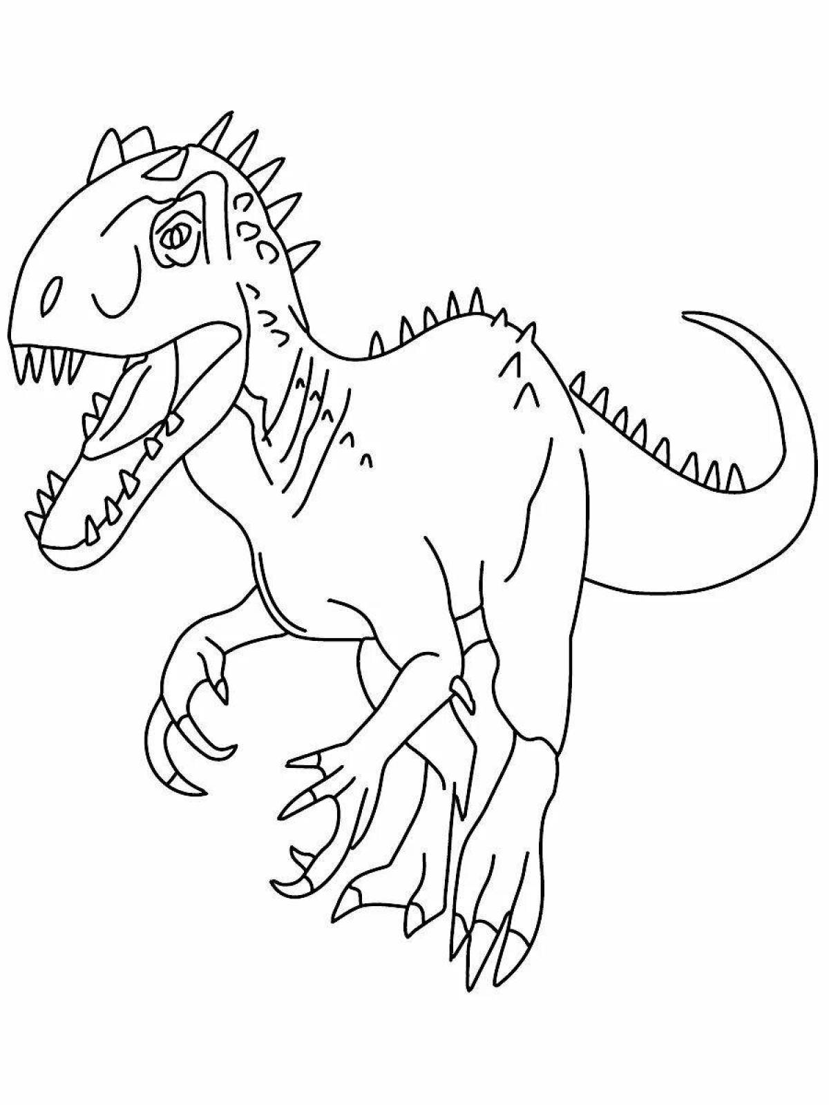 Radiant indominus coloring page
