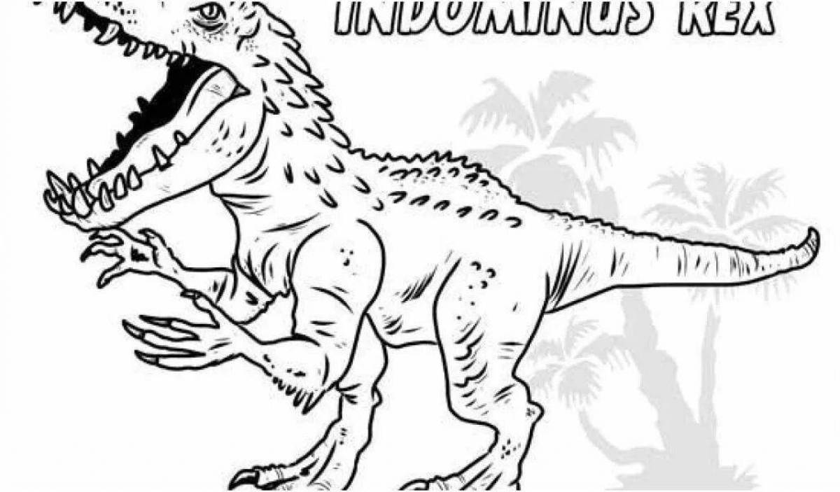 Coloring page magnificent indominus