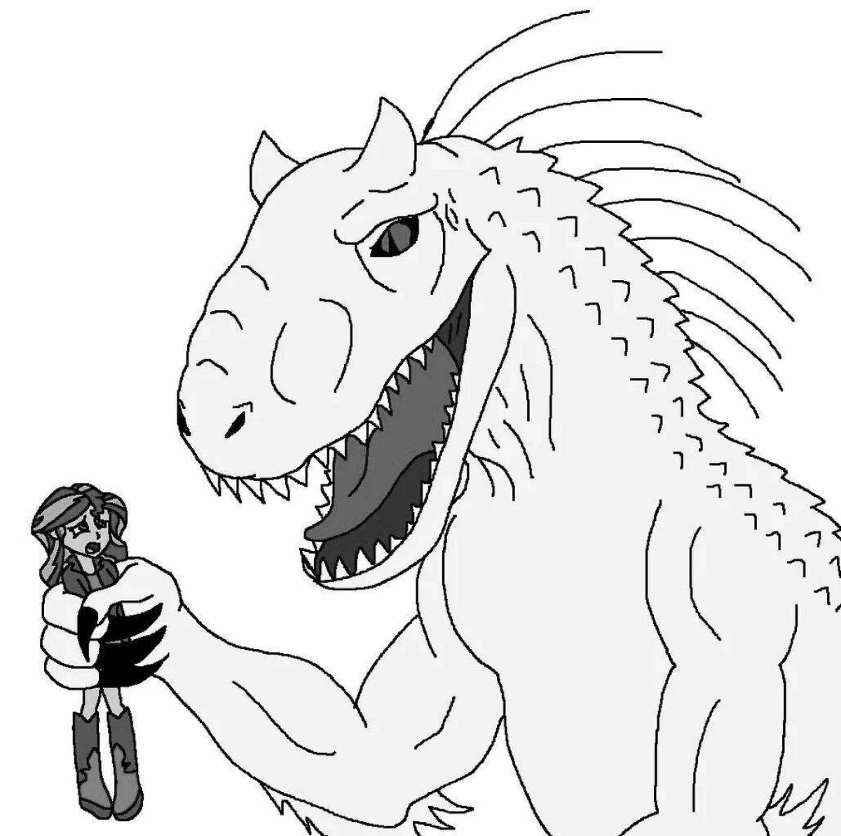 Coloring page dazzling indominus