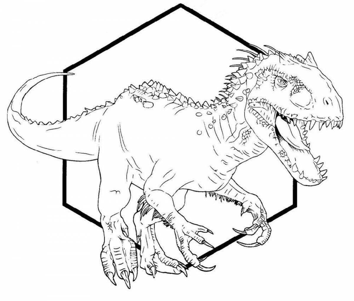 Brilliantly crafted indominus coloring page