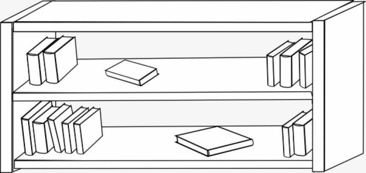 Shelf coloring page