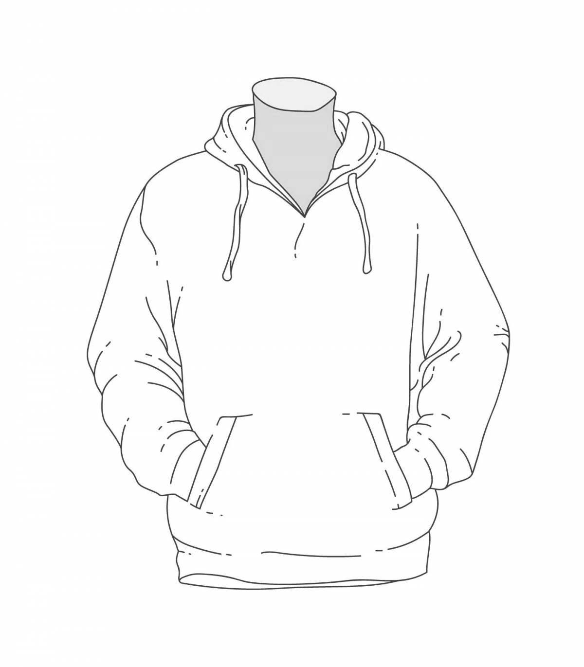 Joyful coloring with a hood