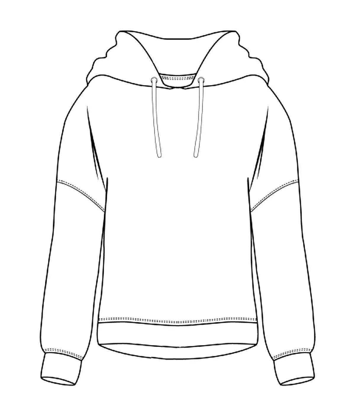 Stylish coloring with a hood