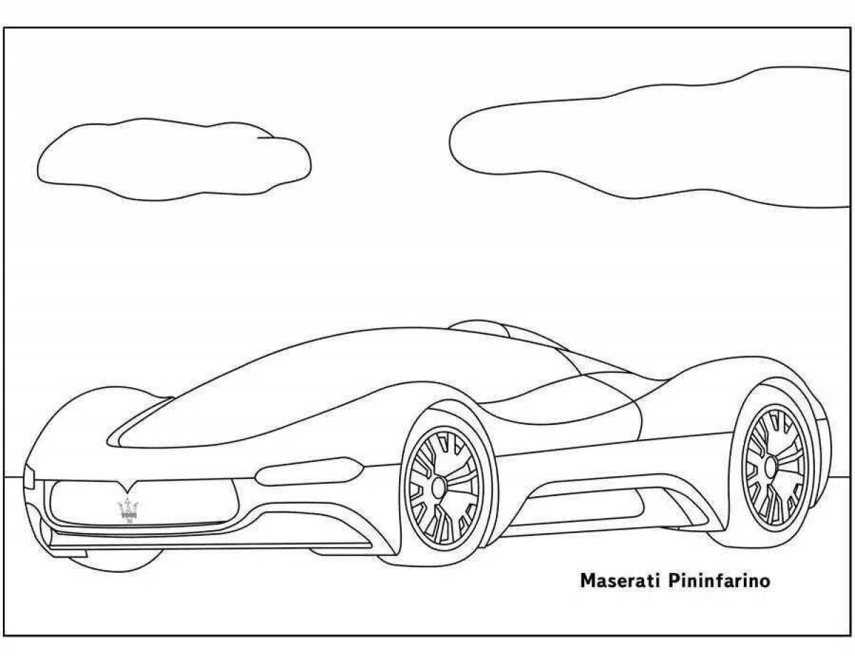 Maserati coloring book