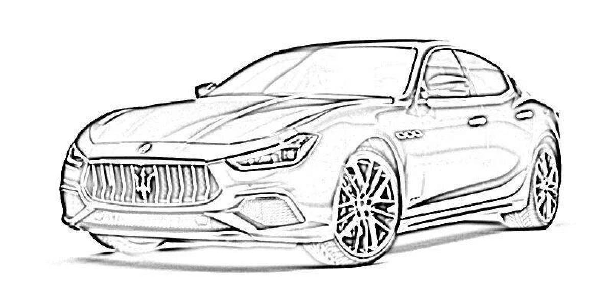 Maserati fun coloring