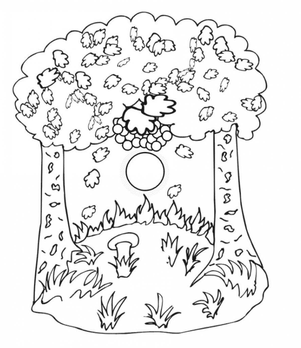 Calm cleaning coloring page