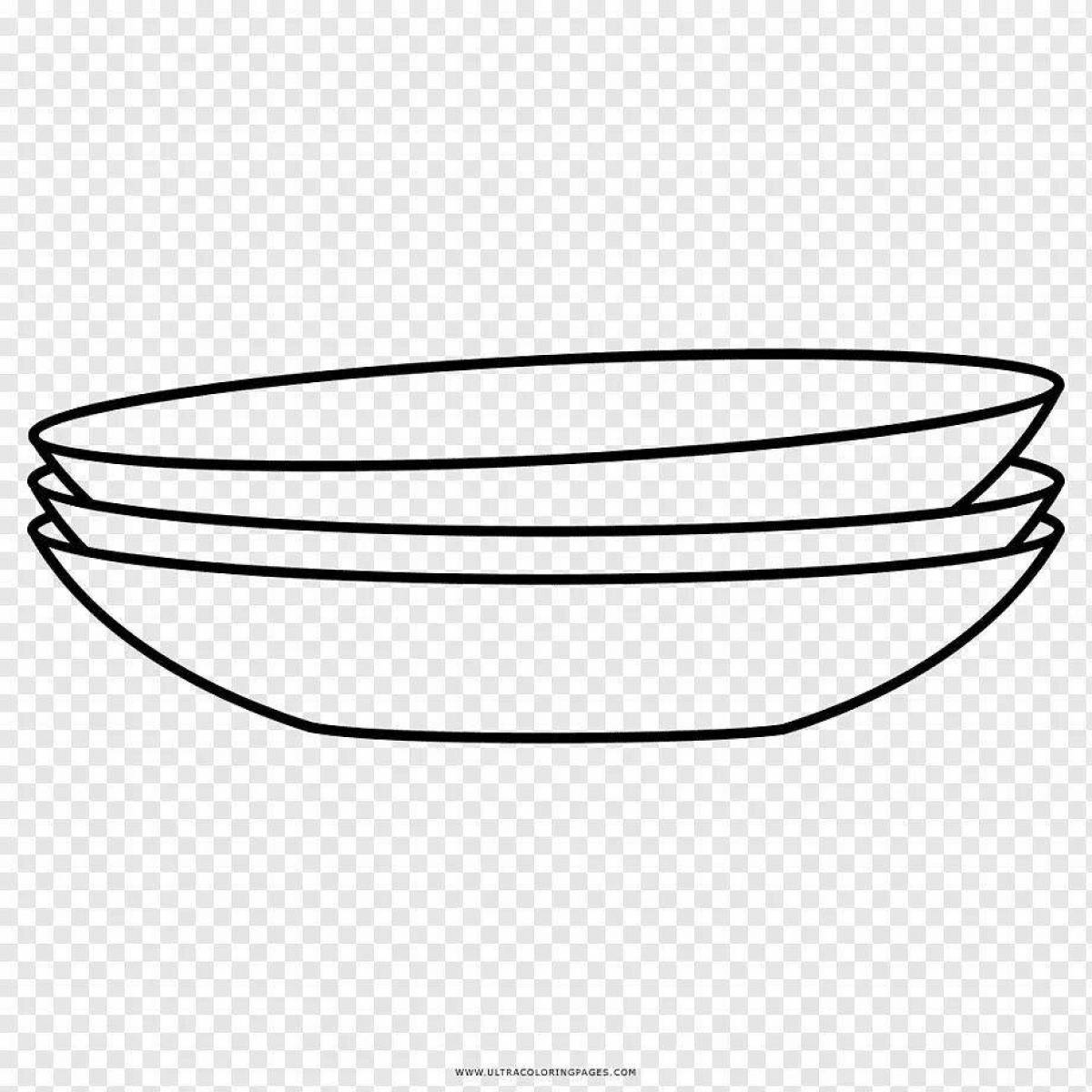 Coloring funny bowl