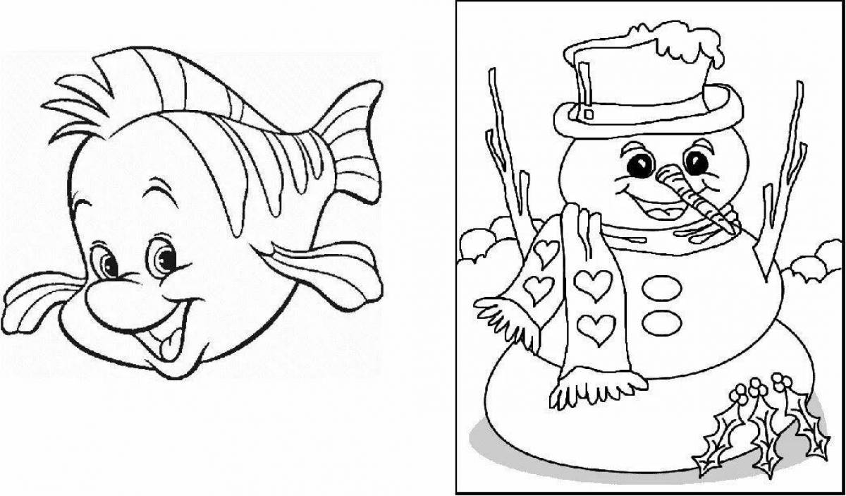 Colorable coloring page for paint