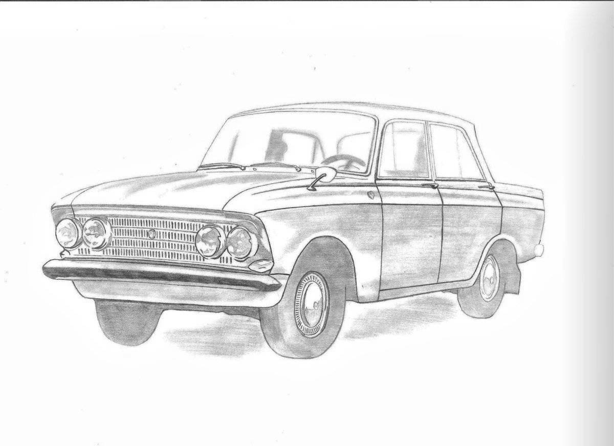 Moskvich 412 coloring page