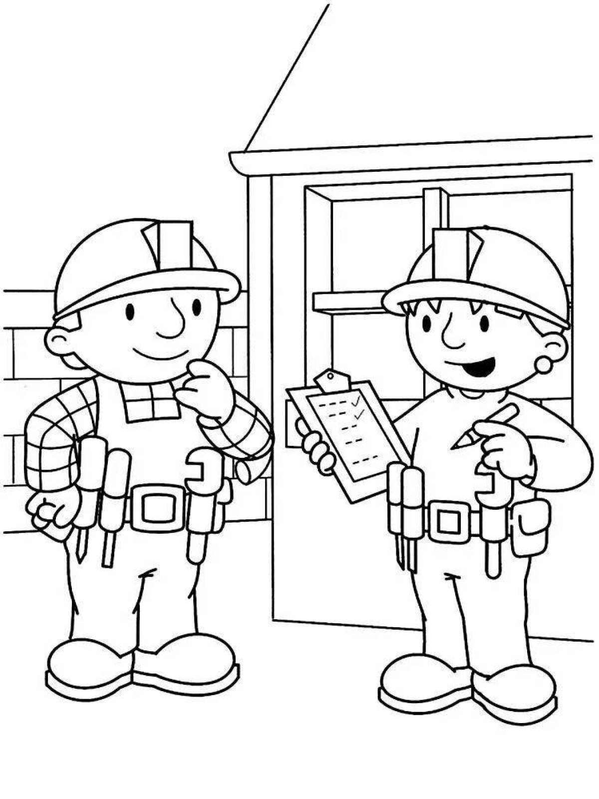 Occupational Safety and Health Bright Coloring Page