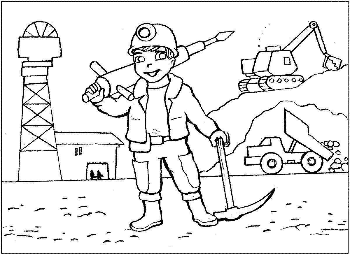 Amazing Occupational Safety and Health Coloring Page