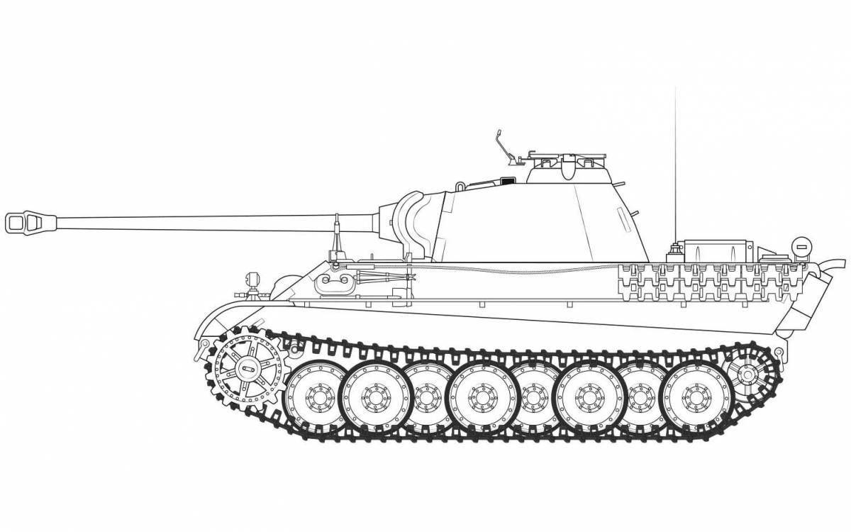 Aggressive panther tank coloring