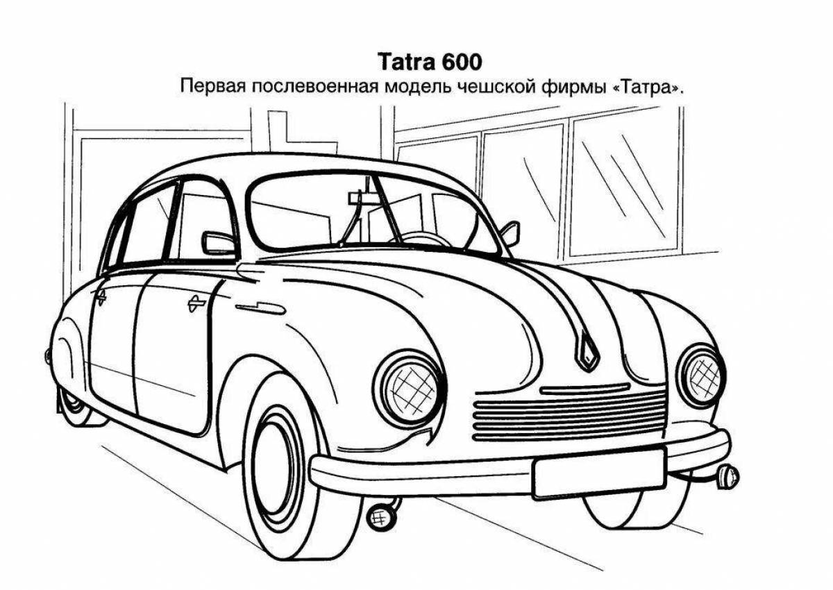 Coloring bright cars of the ussr