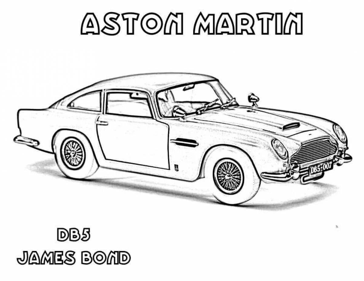 Aston martin luxury coloring