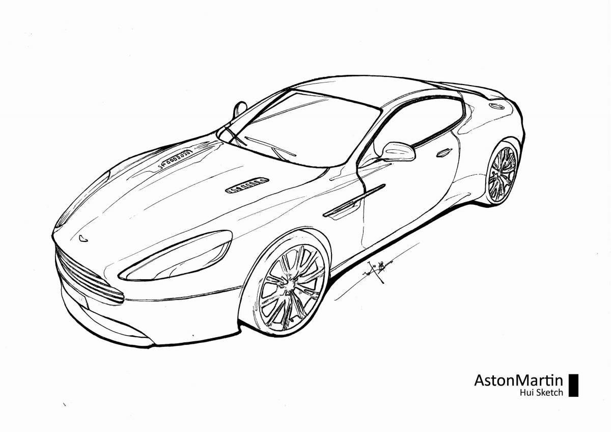 Aston martin awesome coloring book