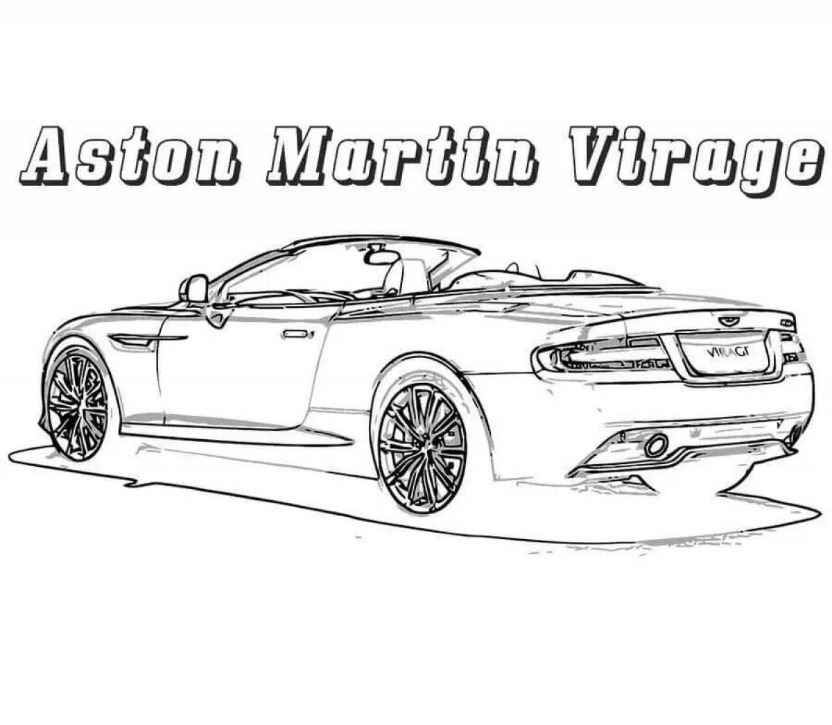 Aston martin dazzling coloring