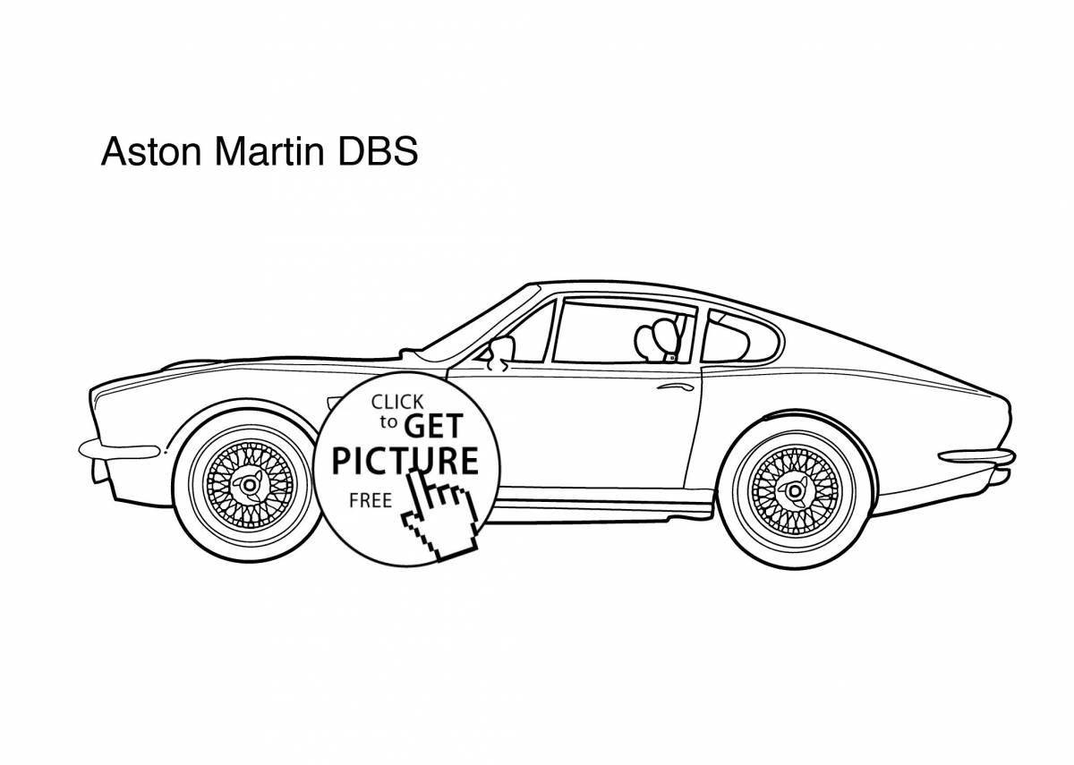 Aston martin shiny coloring