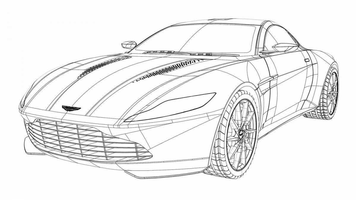 Aston martin wild coloring