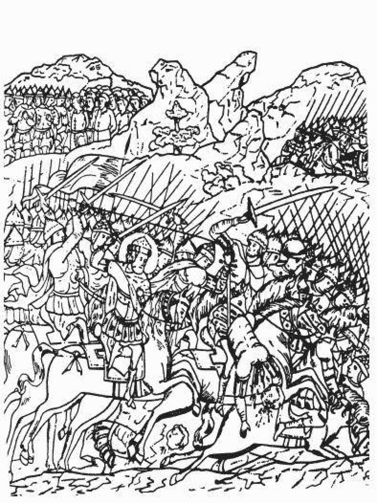 The majestic battle of Kulikovo