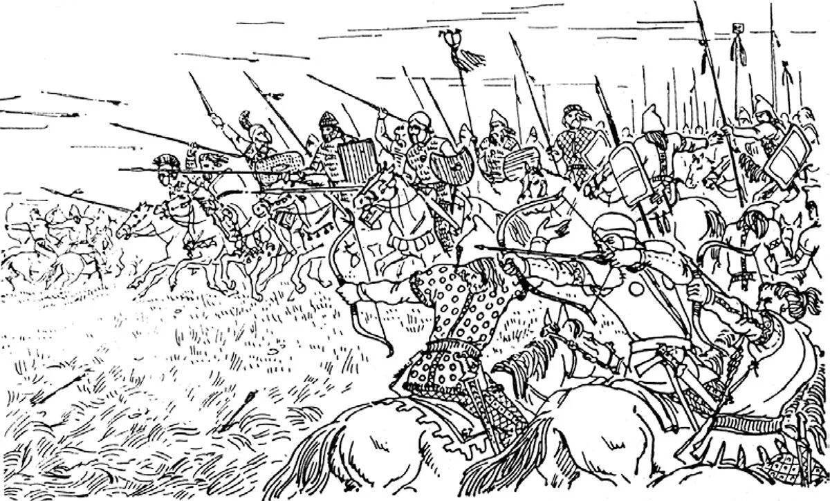 The glorious battle of Kulikovo