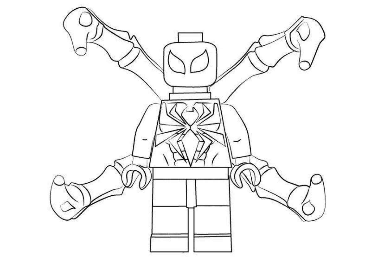 Lego funny man coloring book