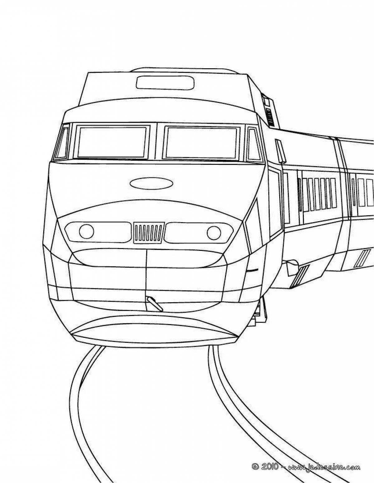 Coloring page wonderful peregrine train