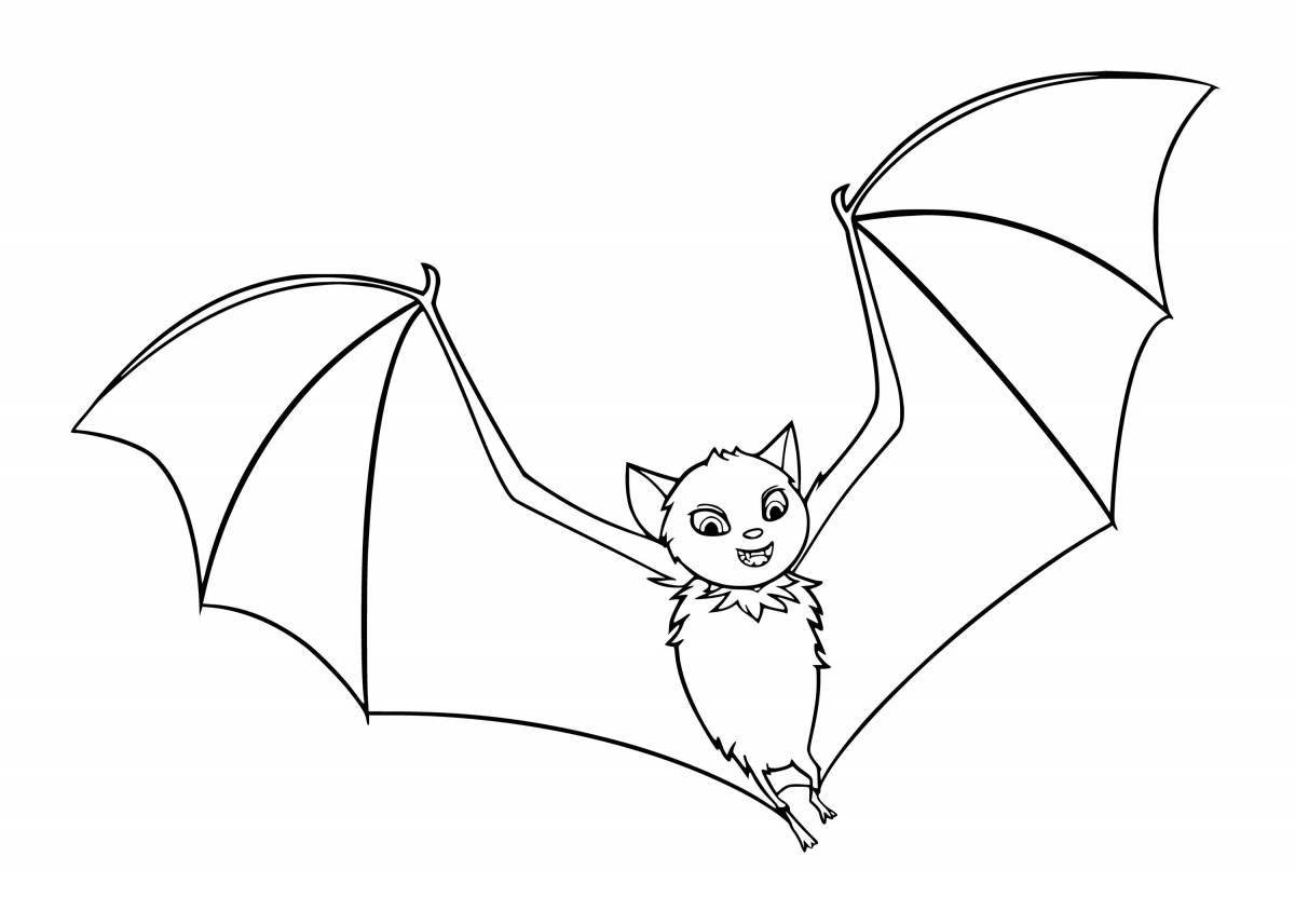 Sweet coloring bat
