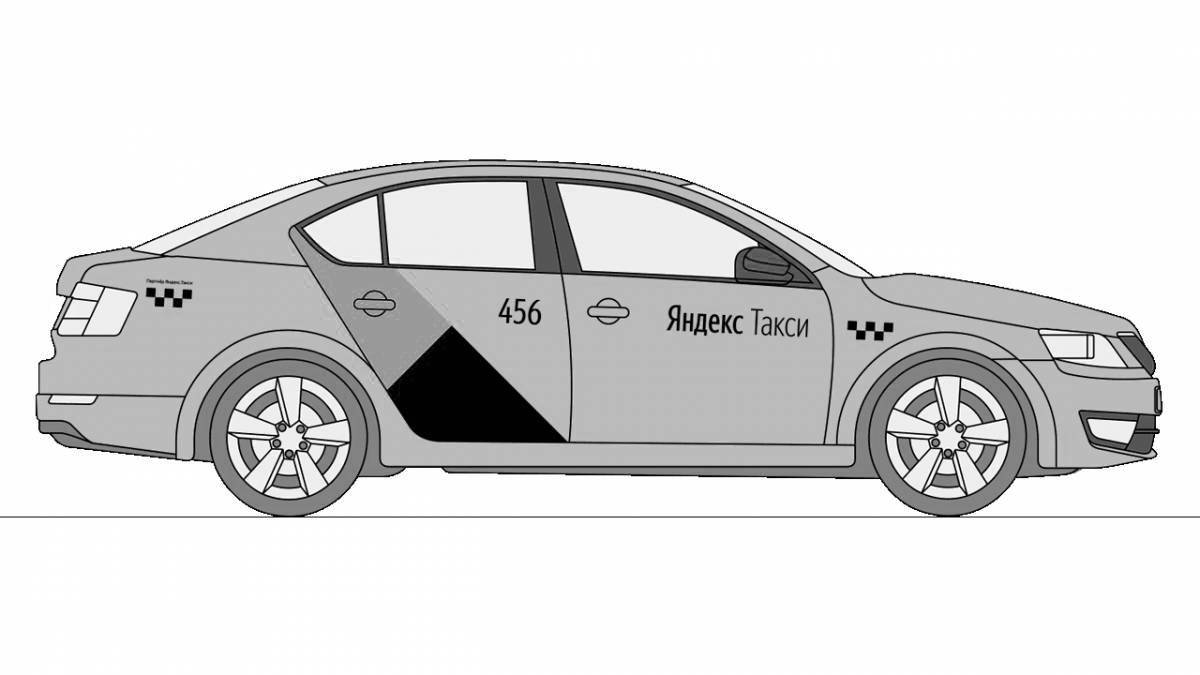 Yandex scary taxi coloring book