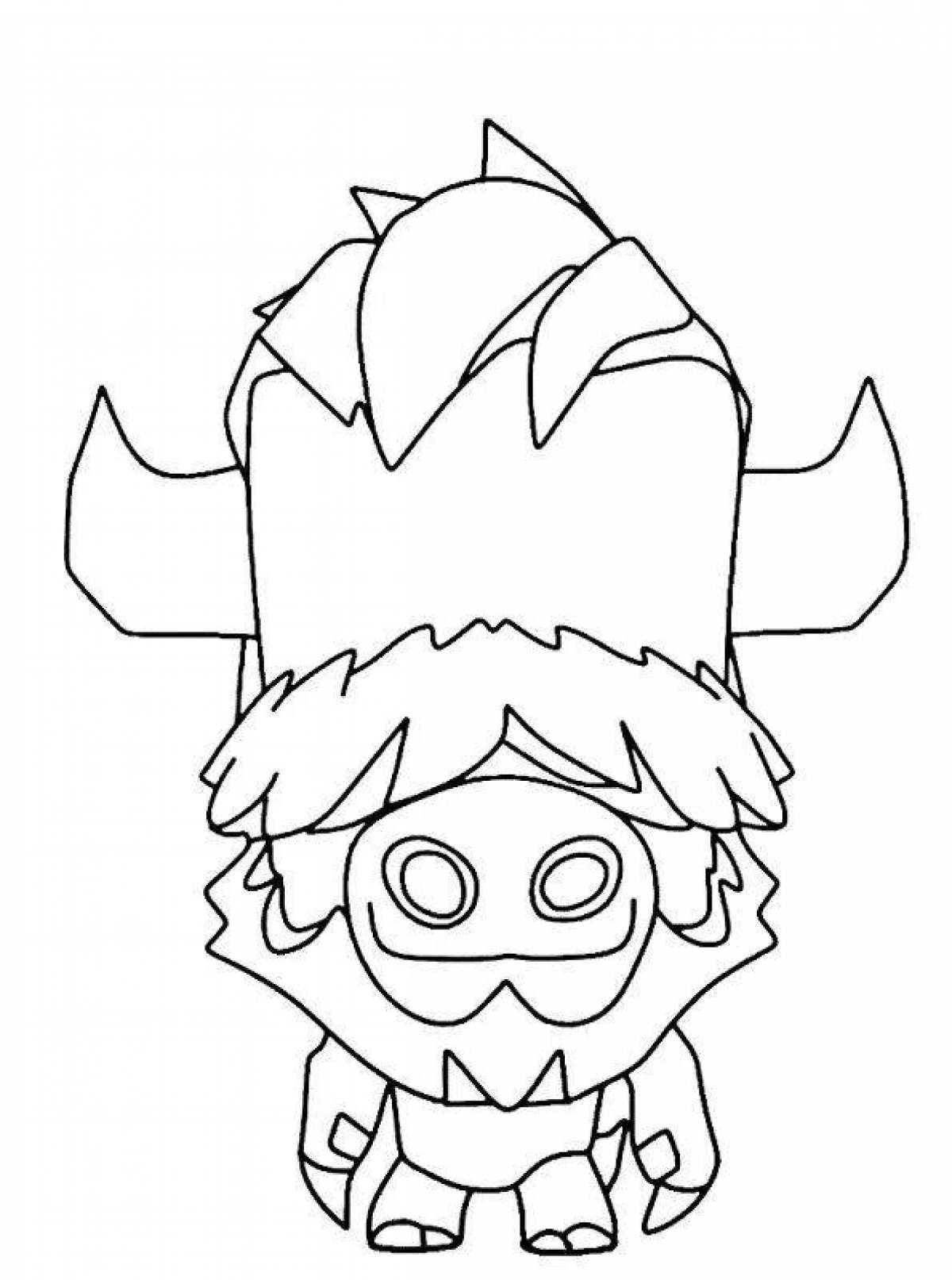 Glimmer teeth coloring page
