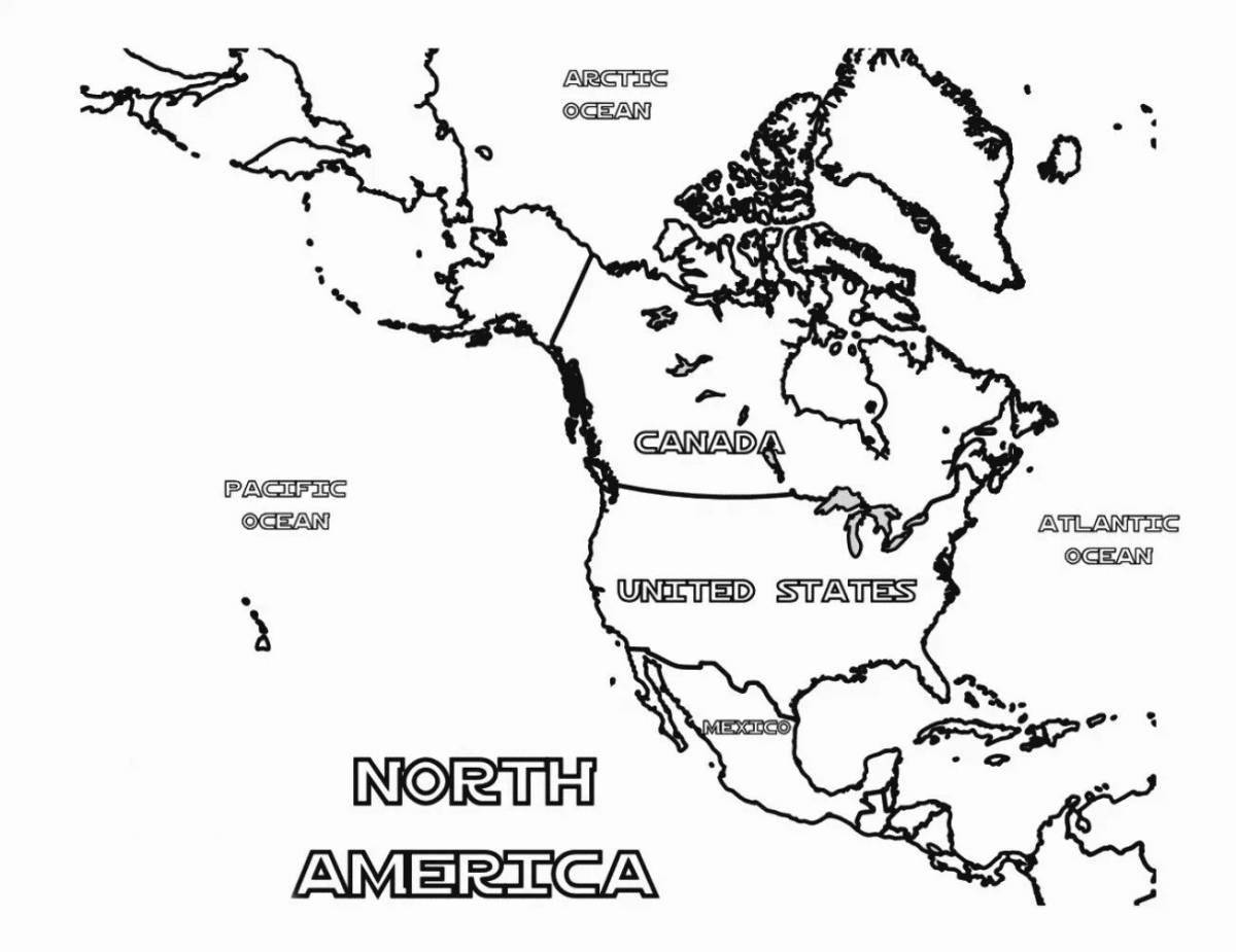 Great coloring of north america