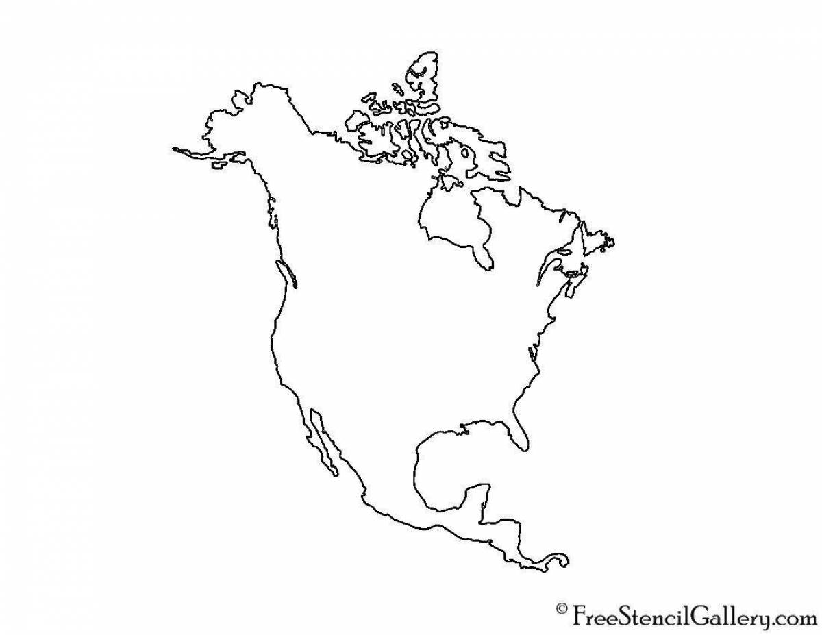 North America awesome coloring book