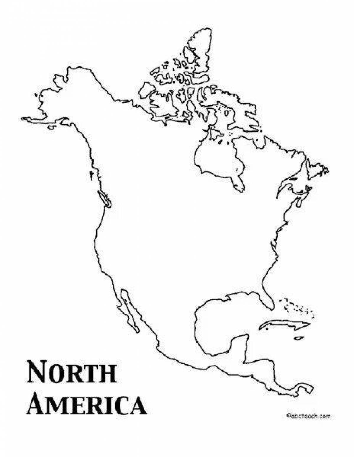 North America coloring book